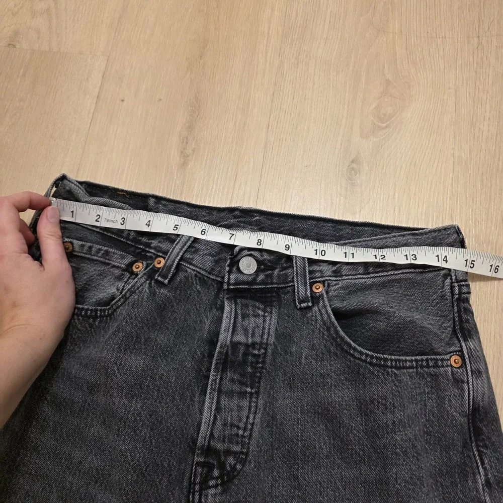 Levi's Gray Men's Straight Leg 501 Casual Everyday Grunge Jeans Size 31×30
